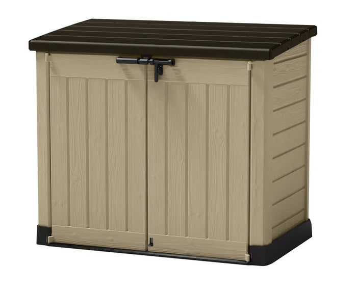 1200L Storage Shed - Beige / Brown