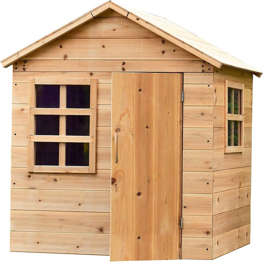 Big Game Hunters Evermeadow Wooden Kids Playhouse – Indoor & Outdoor