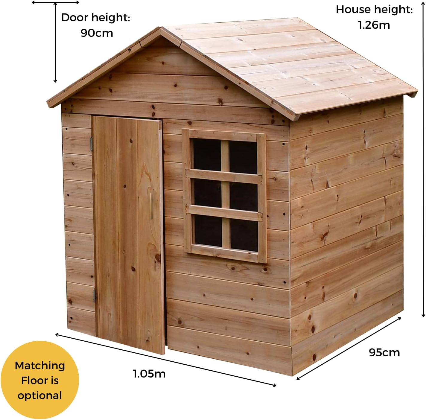 Big Game Hunters Evermeadow Wooden Kids Playhouse – Indoor & Outdoor