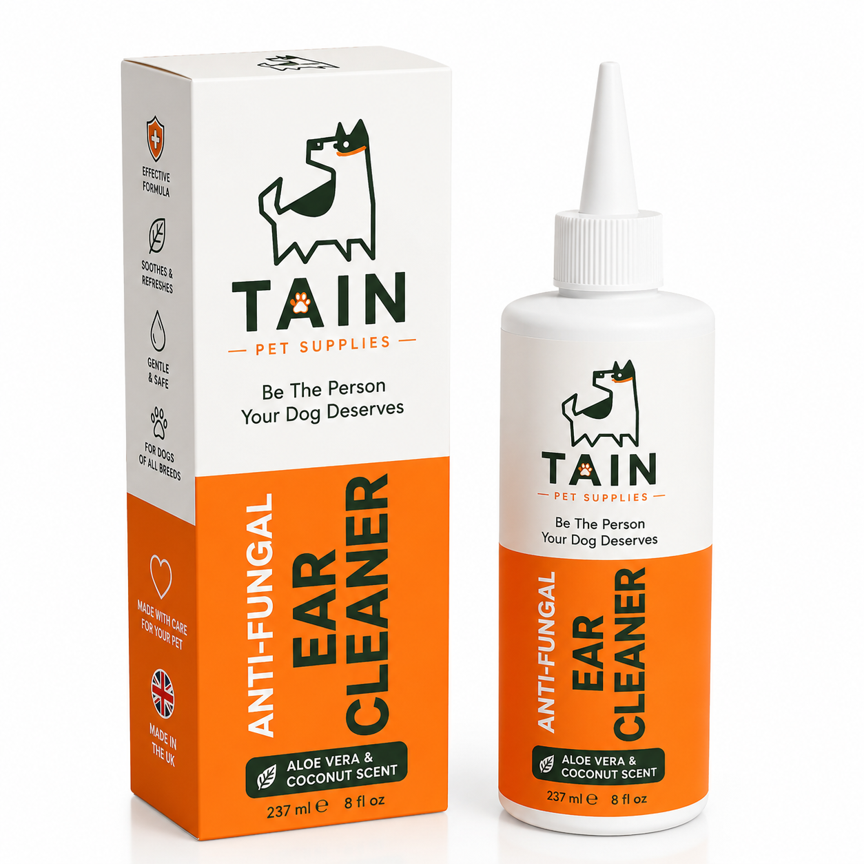 Tain Pet Supplies Dog Ear Cleaner – Aloe Vera & Coconut Scent 237ml