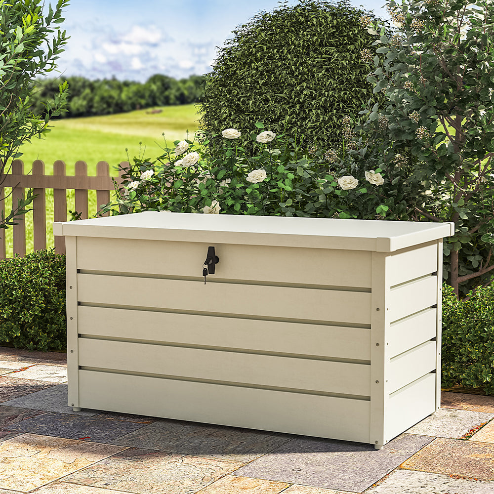 350L Garden Waterproof Steel Lockable Storage Box