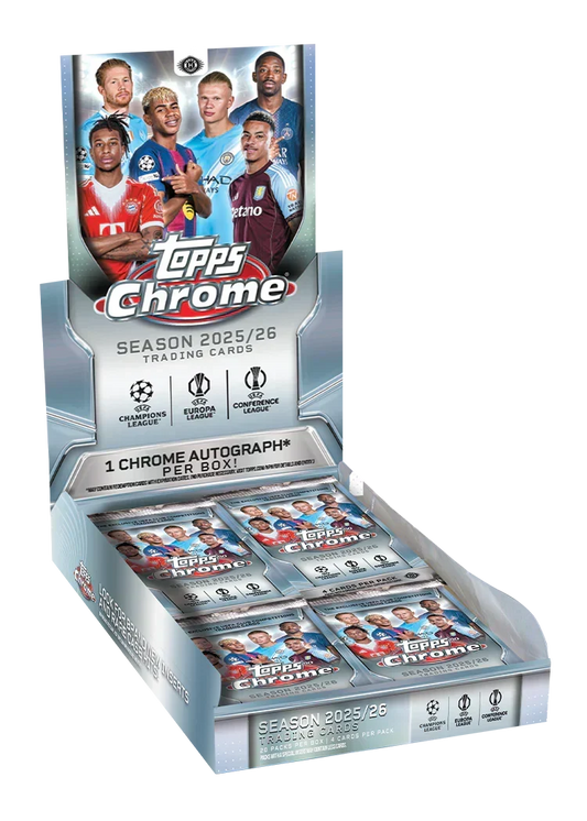 2025/26 Topps Chrome UEFA Club Competitions Hobby Box